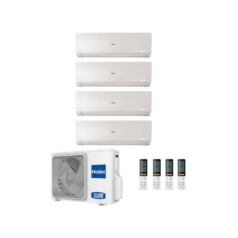 Climatizzatore Haier Quadri Split Flexis Bianco 9000+9000+12000+12000 4U85S2SR2FA R-32 a++/a+ 9+9+12+12