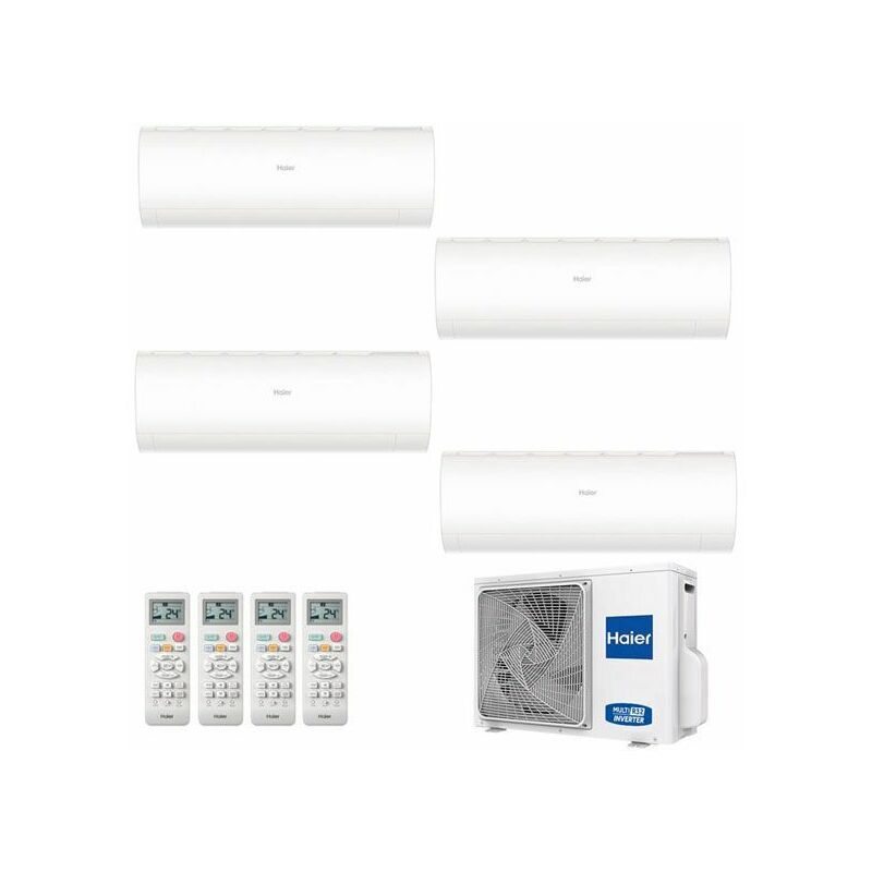 Climatizzatore Haier Quadri Split Pearl 7000+7000+12000+12000 4U85S2SR3FA R-32 a++/a+ 7+7+12+12