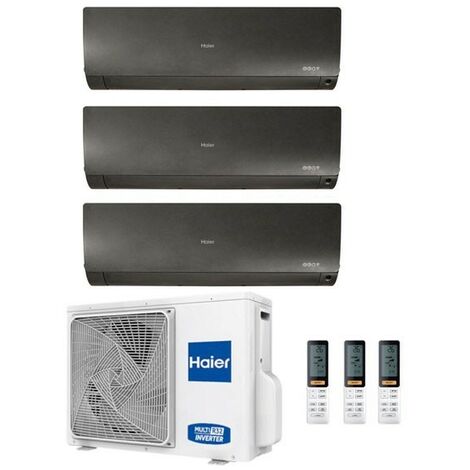 Climatizzatore Haier Trial Split Flexis Nero 7000+7000+9000 3U55S2SR2FA R-32 A++/A+ 7+7+9