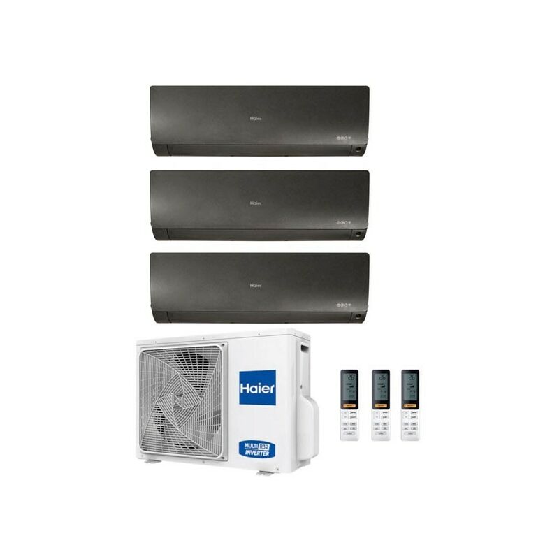 Climatizzatore Haier Trial Split Flexis Nero 7000+7000+9000 3U70S2SR5FA R-32 a++/a+ 7+7+9