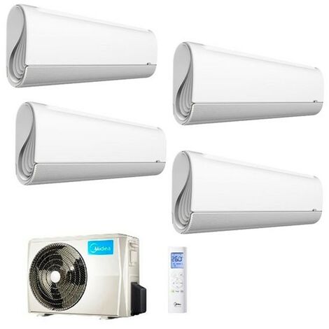 Climatizzatore Midea Quadri Split BreezeleSS+ 9000+12000+12000+12000 M40-36FN8-Q R-32 9+12+12+12