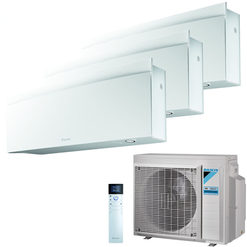 Climatizzatore Trial Split Reversibile Daikin Emura 3 A+++/A++ 9000+9000+9000 BTU Inverter Wi-Fi (3MXM52A + 3xFTXJ25AW)