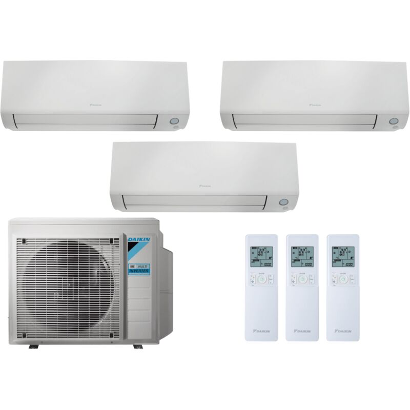 Climatizzatore Trial Split Reversibile Daikin Perfera All Season A+++/A++ 7000 + 7000 + 7000 BTU Inverter Wi-Fi (3MXM52A + FTXM20A + FTXM20A +