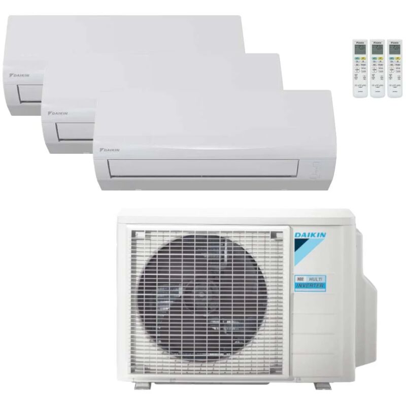 Climatizzatore Trial Split Reversibile Daikin Sensira A++ 9000-9000-9000 BTU Inverter Wi-Fi (3MXF68A + CTXF25Cx3)