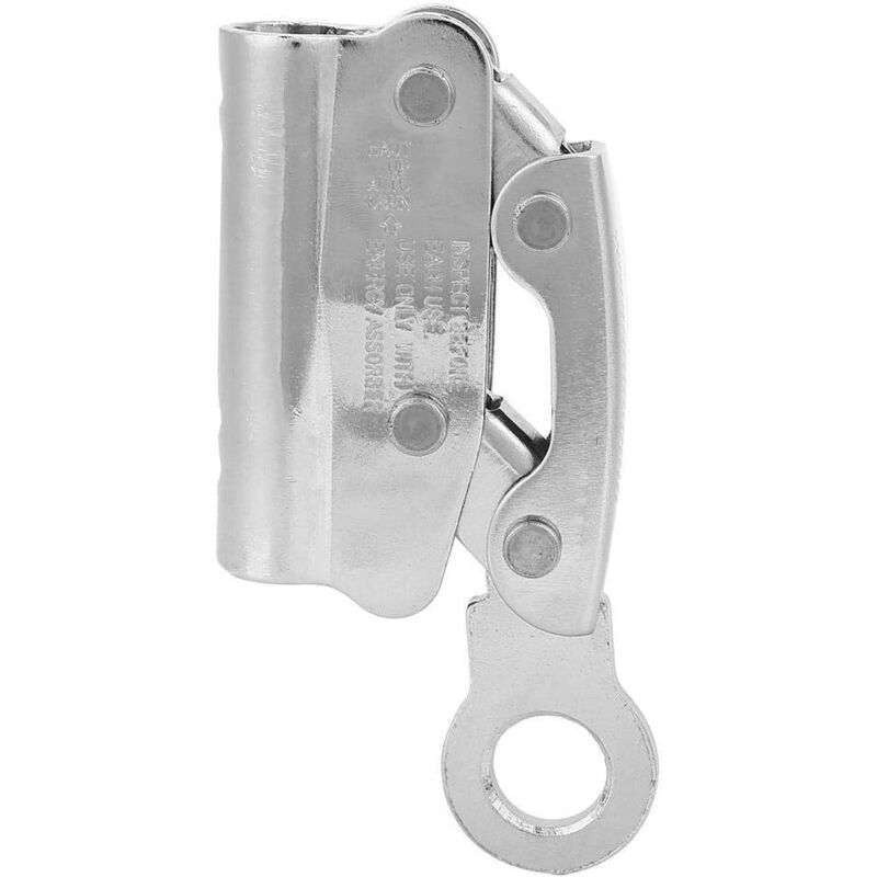 Climbing Fall Protection Drop Clip Portable Alloy Steel Self-Braking Stop (Round Hole)