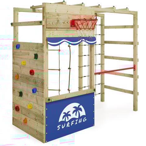 Climbing frame WICKEY Smart Action with shop and monkey bars