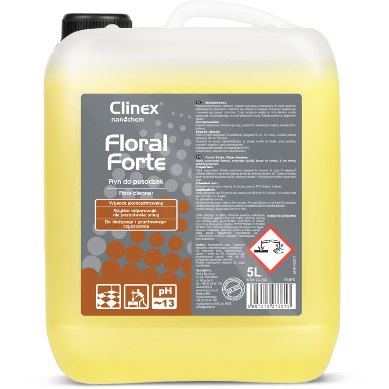 CLINEX Floral Forte 5L concentré liquide pour le nettoyage et l'entretien des sols
