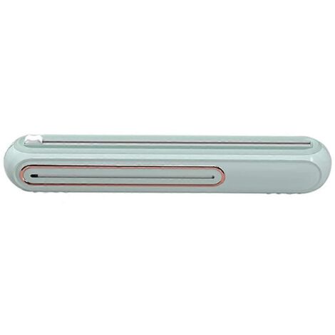 Cling film cutter, magnetic wall-mounted cling film cutting box,Green--