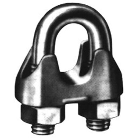 Clip cable métallique 741 (ehem.) HDG 8mm/M6 5/16 HP (100) (Par 100)