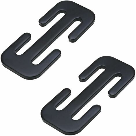 CLIPS DE RÉGLAGE de ceinture de sécurité de voiture noir 2 pièces Boucle  EUR 11,30 - PicClick FR