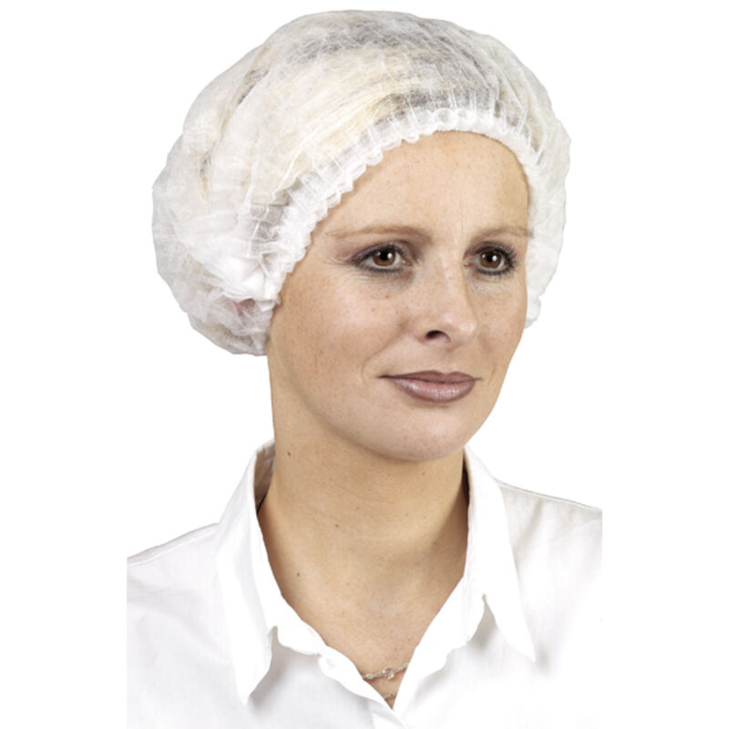 Confezione da 10 - Scatola da 100 Charlotte clip monouso spp - Bianco