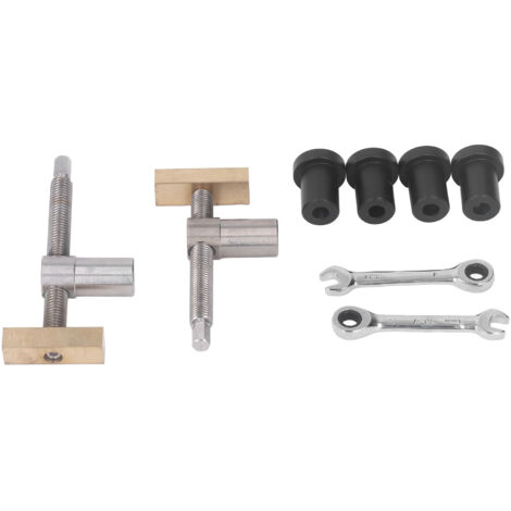 Clip de bureau pour le travail du bois, établi réglable, pince fixe rapide, étau de fixation en laiton avec 4 bancs pour chiens, 20mm, noir, 2 pièces