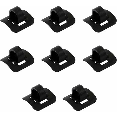 Clip de Câble de Vélo 8 Pièces Vélo Câble C Clips Cyclisme Boucle de Cadre de Vélo Clips de Câble de Frein pour Vélo Fixation à Tirette de Serrage pour Câble de Frein Noir，Fontainebleau