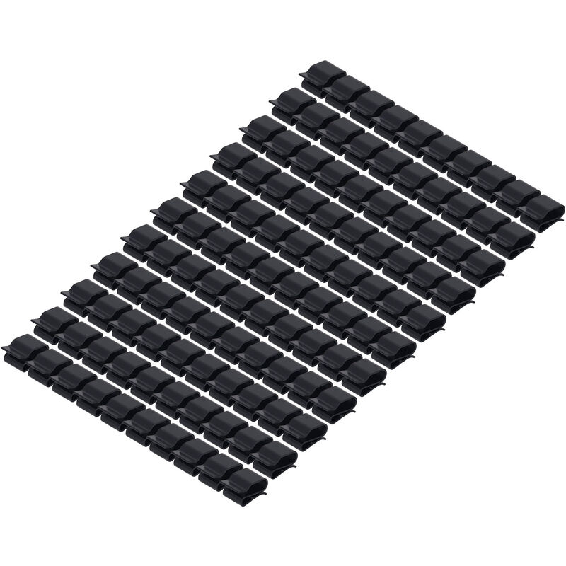 Clip de cble pour panneau solaire PA66, outil de gestion de fixation de fil pv isolé en plastique, 100 pièces