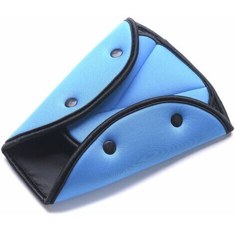 Clip de ceinture de sécurité réglable ceinture de sécurité réglable siège d'auto pour enfants triangle de sécurité pour enfants bleu