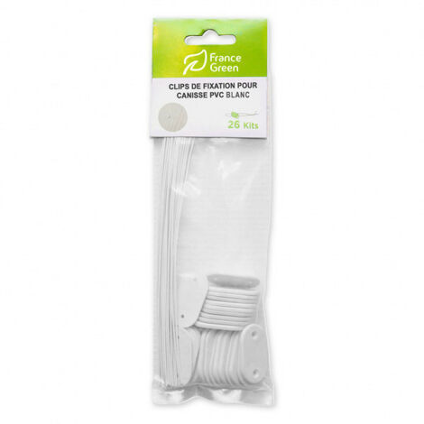 GAZON DU SUD CLIP DE FIXATION CANISSE PVC BLANC