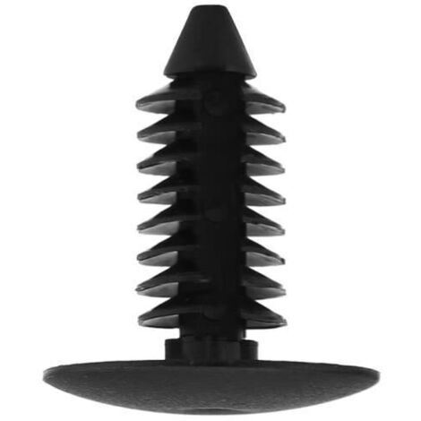 Clip de fixation en plastique - 100pcs - Noir - Facile à installer - Remplacement pour pare-chocs