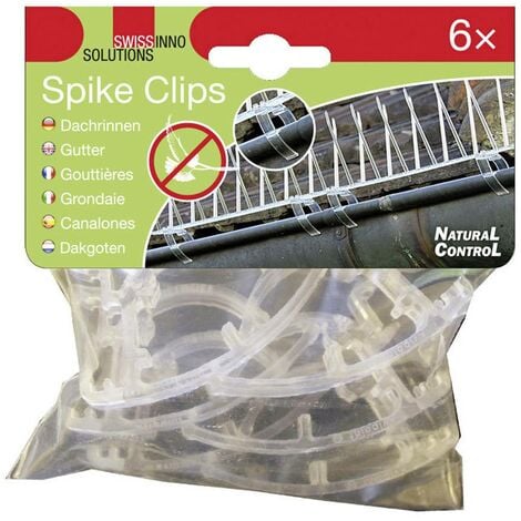 Clip de fixation pour l'intérieur/extérieur Swissinno Spike-Clips 1 238 001K 6 pc(s)