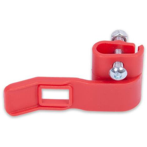 Clip de fixation rouge chariot - FUXTEC - City, Easy et Smart Cruiser (écrous et vis)