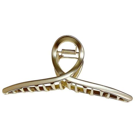 Clip de grande crosse en métal mat, accessoire de cheveux à griffe de crabe