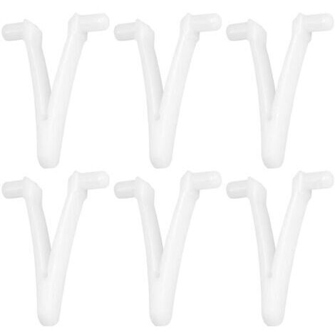 Clip de mariposa para piscina, 6 piezas de clip en V para fijación de piscina, clip en V de repuesto para skimmer de piscina y cepillo de spa.