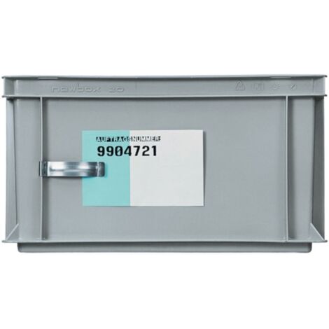 Clip de notas con cremallera para caja apilable de transporte LOCKWEILER