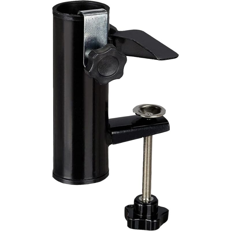 Clip de Parasol en Métal, Pince de Table pour Parasols de Jardin, Support Parasol Balustrade, Fixation de Parasol, Support Parasol Balustrade, pour