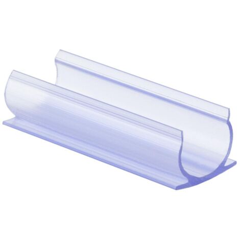 Clip de PVC Fijación para Neón LED Flexible Circular 360 Monocolor  Transparente