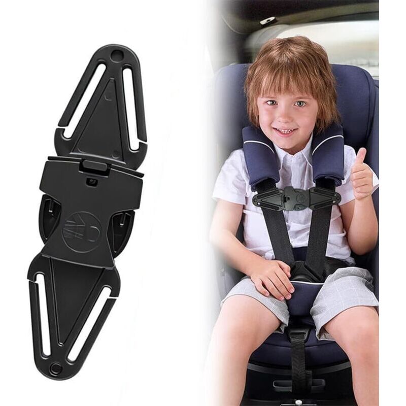 Clip De Sangle Enfant Auto, Clip Securite Siege Auto Bebe Chest Clip Ceinture De Sécurité Voiture Enfant Réglable Sangle De Poitrine Pour Poussette