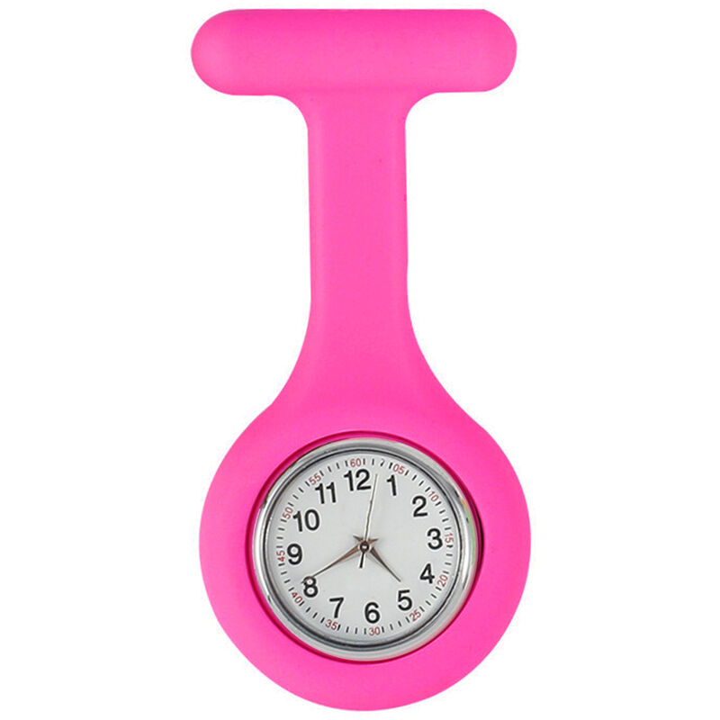 

Clip de silicona en reloj de enfermeria,Rosa roja