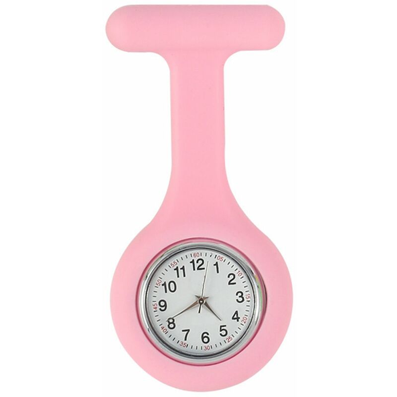 

Clip de silicona en reloj de enfermeria,Rosado