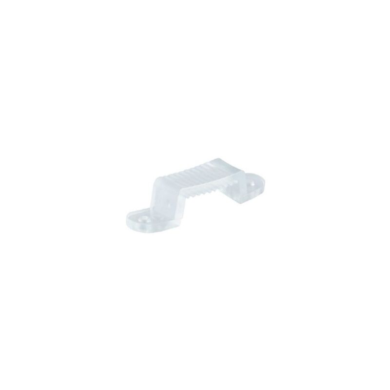 Image of Trade Shop - Clip Di Fissaggio Da 11 Mm In Silicone Strisce A Led Confezione Da 20 Pz U-11mm