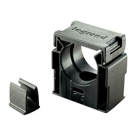 Clip di fissaggio, Diametro nominale 15 mm, Colore nero, Materiale PA6.6 [UL94-V0] privo di alogeni, autoestinguente