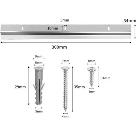 clip di montaggio a parete a forma di Z, staffe per specchi, supporti per quadri da 30 cm con viti, clip per specchi resistenti, ganci a incastro per appendere cornici robuste