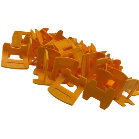 Clip di montaggio per sistema di livellamento piastrelle Atlas Tools, 2 mm, 400 pezzi