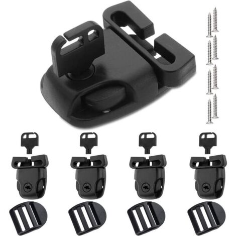 Clip di protezione per vasche idromassaggio, 4 clip di ricambio per copertura vasca idromassaggio con chiavi e fibbia scorrevole, accessori di ferramenta, chiusure di ricambio per vasche idromassaggio