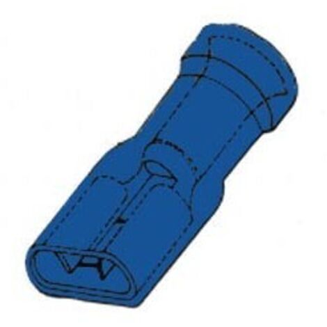 CLIP FEMELLE ISOLE 6.4mm BLEU FBMI RI1376