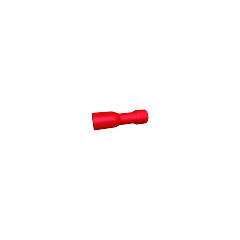 cosses 2.8 x 0.5 mm femelle rouge isolée - boite de 100 - rouge