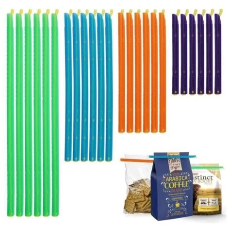 Clip Fermeture Sachet Alimentaire - Non spécifié - 24 Pièces - 4 Tailles - Matériau Sûr - Multi-usages