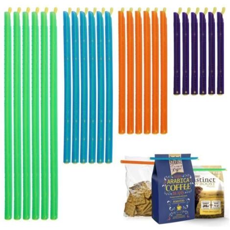 Clip Fermeture Sachet Alimentaire - Non spécifié - 24 Pièces - 4 Tailles - Matériau Sûr - Multi-usages