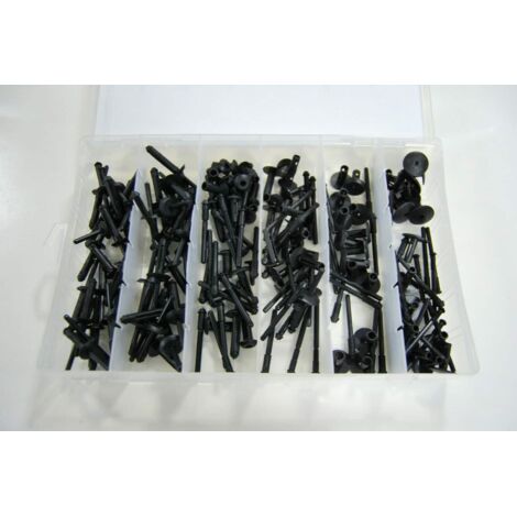 CLIP FERMI FISSAGGIO 115 PZ CARROZZERIA PARAURTI PANNELLI RIVETTI PLASTICA 142