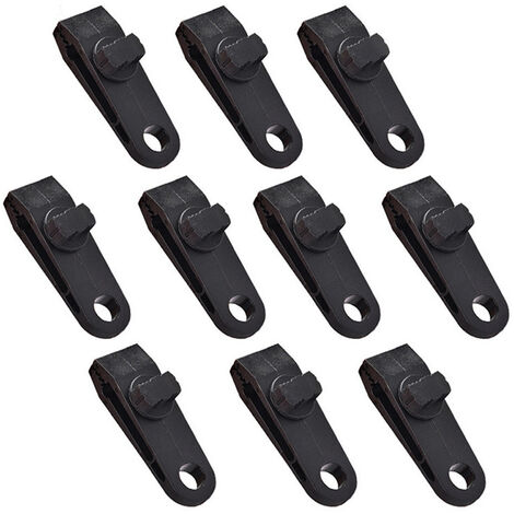 Clip fijo para tienda de campaña para exteriores, nailon a prueba de viento, abrazadera de plástico multifuncional, botón, gancho para tienda, abrazadera para toldo, Clips reutilizables para tienda, p