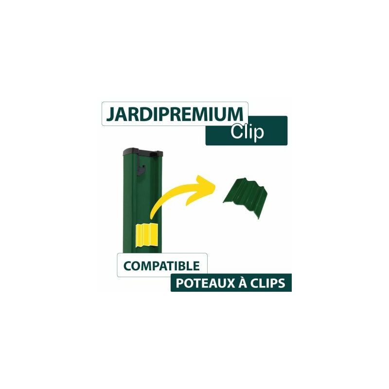Clip Vert pour Poteau JARDIPREMIUM - Vert (RAL 6005)