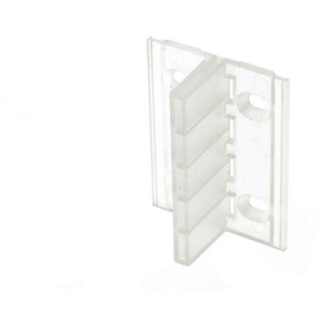 Clip Guida Gancio Lineare Plastica Per Fissaggio a Muro Parete Profilato Alluminio BA4420