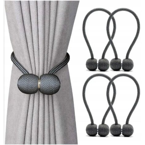 CLIP IMÁN ABRAZADERA CORTINAS CORDÓN DECORATIVO GRIS