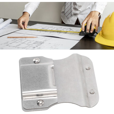 Clip magnético para herramientas fabricado en hierro, compatible con cintas métricas y adaptable a taladros inalámbricos, riñoneras y bolsas de herramientas. Material: hierro. Dimensiones: 7,7 x 6,5 c