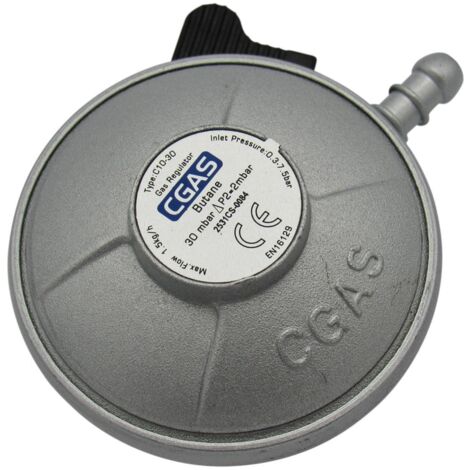 Clip On Butane Gas Regulator 20MM - Calor 30mbar