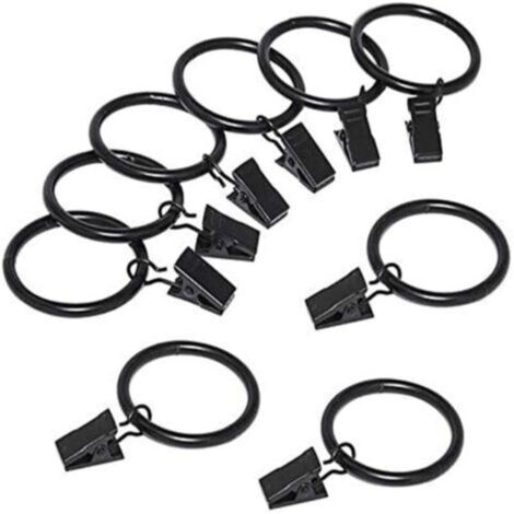 Clip-on-Gardinenringe – 20er-Pack, 3,0 x 25 mm, MCBOSON