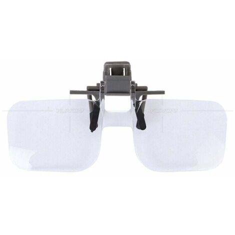 Clip-on-Lupenbrille, 2-fach-Klapp-Lesebrille für Senioren, Damen und Herren, zum Lesen