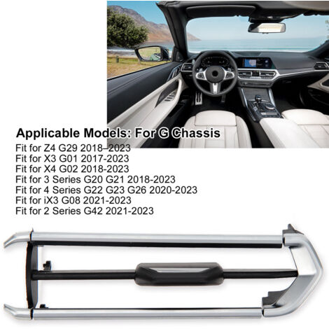 Clip para rejilla del aire acondicionado delantero derecho, BMW Serie 3/4 G20-G26, ABS metal - Paquete de 5